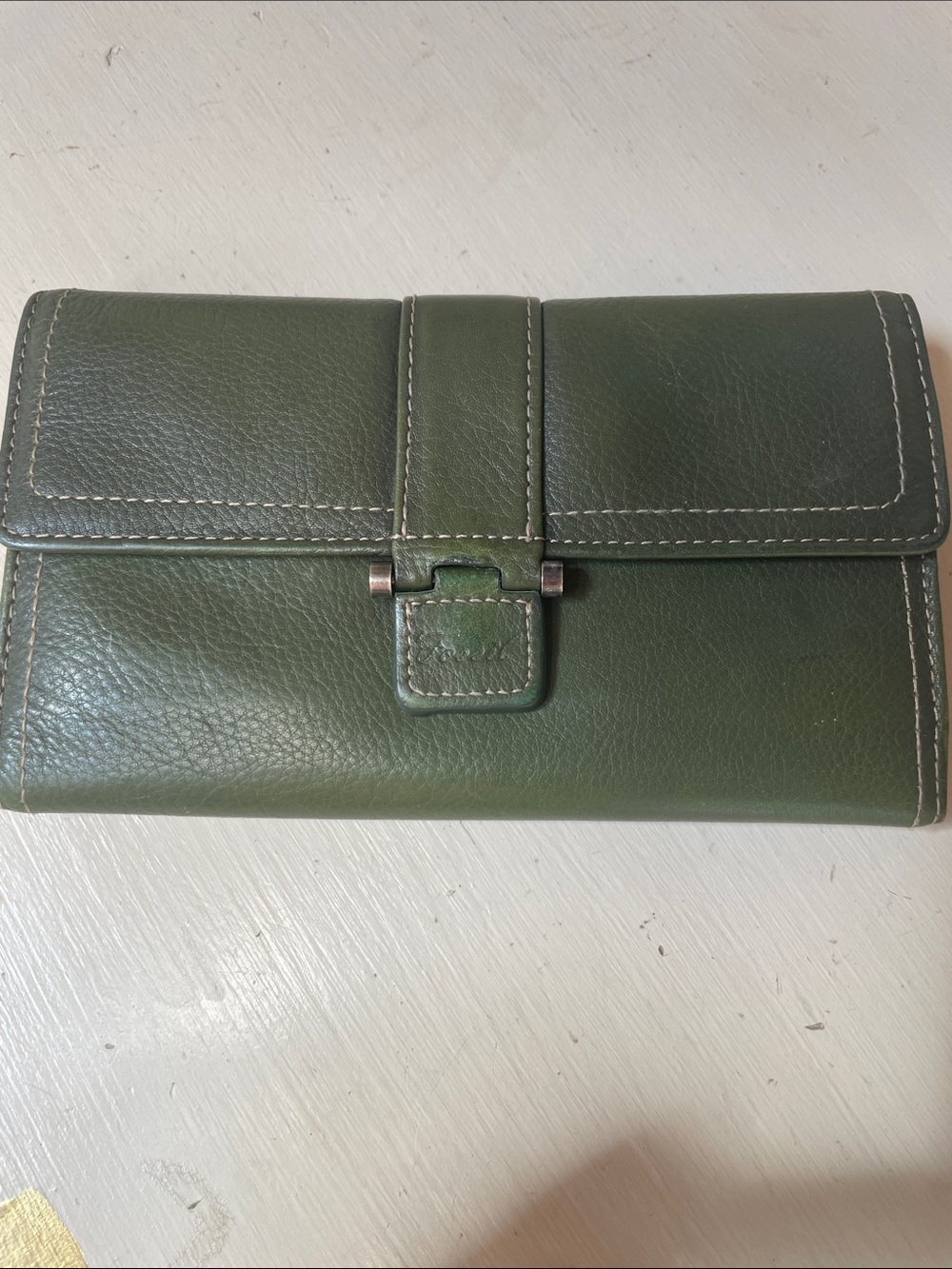 Vintage Fossil Green Wallet
